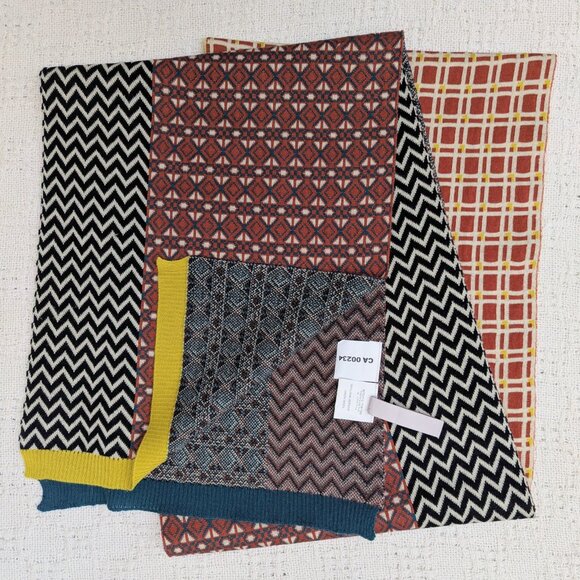 ANTONIO MARRAS Men's Scarf 100% Virgin Wool Knit Made in Italy - Picture 4 of 6